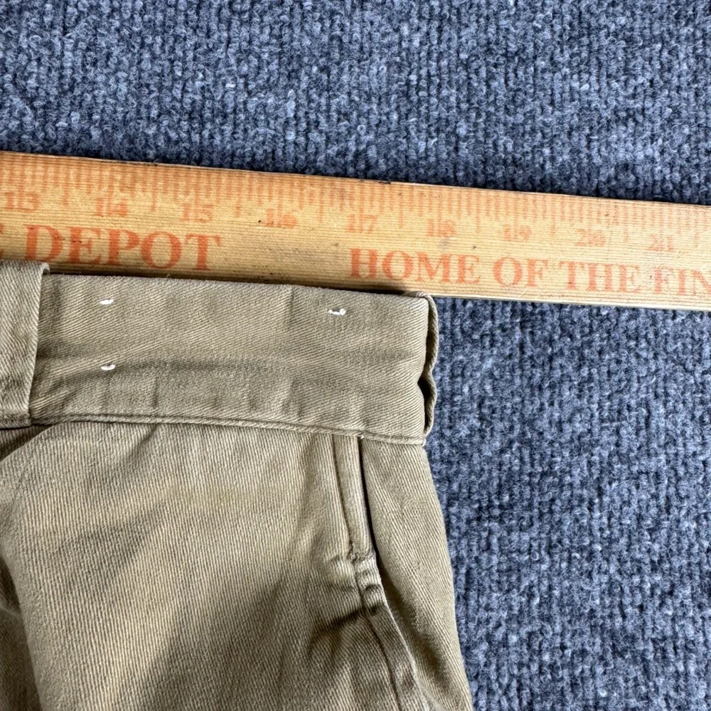 Polo Ralph Lauren Mens Tan Khaki Cotton Chino Pants 35x32 Made in USA Straight